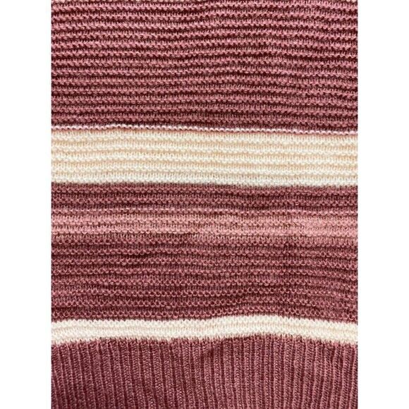 Derek Heart Sweater Top Juniors' MEDIUM Pink‎ Peach Ivory Oversized Relaxed NEW - Picture 7 of 10